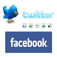 Акции Facebook и Twitter