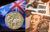 Пара валют AUD/JPY держится ниже цены открытия торговой сессии 96,35